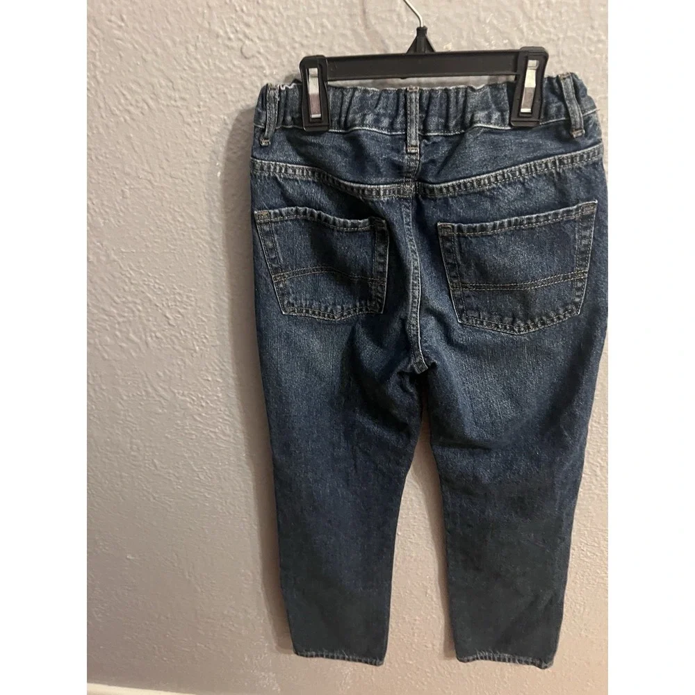 Childrens Place Boys Size 10 Straight Denim Blue Jeans‎ Adjustable Waist